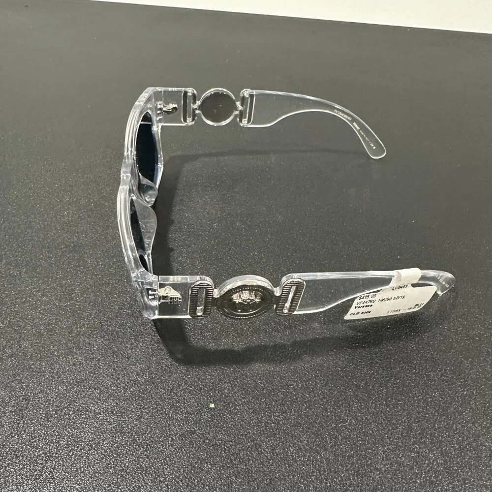 Versace Women's Clear with Blue Lens Sunglasses (JB1397)